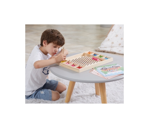 VIGA Drewniana Gra Kulki Złap i Dopasuj Układanka Montessori