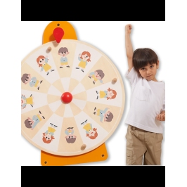 VIGA Tablica Ścienna Koło Pokaż Emocje Certyfikat FSC Montessori