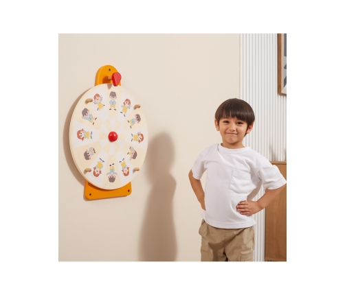 VIGA Tablica Ścienna Koło Pokaż Emocje Certyfikat FSC Montessori