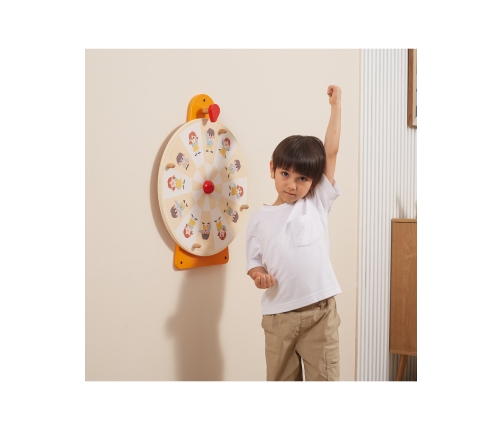 VIGA Tablica Ścienna Koło Pokaż Emocje Certyfikat FSC Montessori