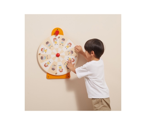VIGA Tablica Ścienna Koło Pokaż Emocje Certyfikat FSC Montessori