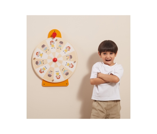 VIGA Tablica Ścienna Koło Pokaż Emocje Certyfikat FSC Montessori