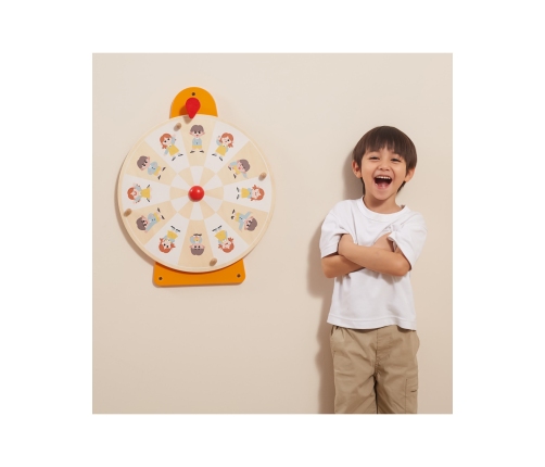 VIGA Tablica Ścienna Koło Pokaż Emocje Certyfikat FSC Montessori