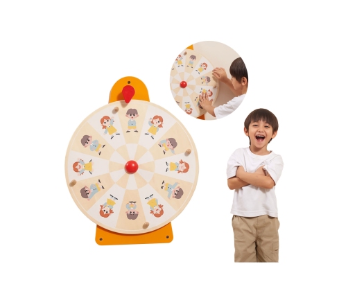 VIGA Tablica Ścienna Koło Pokaż Emocje Certyfikat FSC Montessori