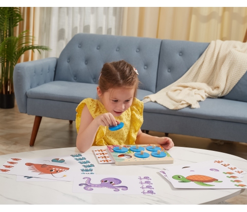 VIGA Gra Porównaj Znajdź Różnice Zwierzęta Morskie