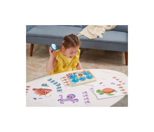 VIGA Gra Porównaj Znajdź Różnice Zwierzęta Morskie