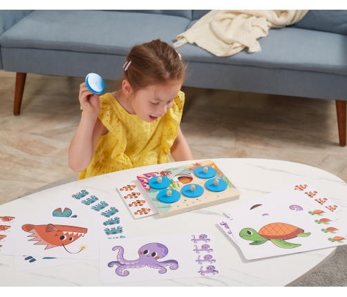 VIGA Gra Porównaj Znajdź Różnice Zwierzęta Morskie