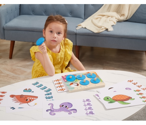 VIGA Gra Porównaj Znajdź Różnice Zwierzęta Morskie