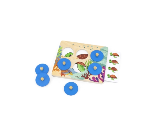 VIGA Gra Porównaj Znajdź Różnice Zwierzęta Morskie