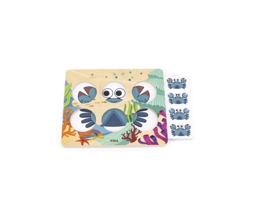 VIGA Gra Porównaj Znajdź Różnice Zwierzęta Morskie