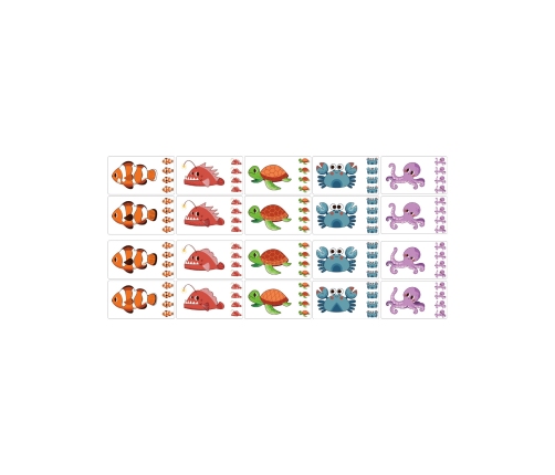 VIGA Gra Porównaj Znajdź Różnice Zwierzęta Morskie