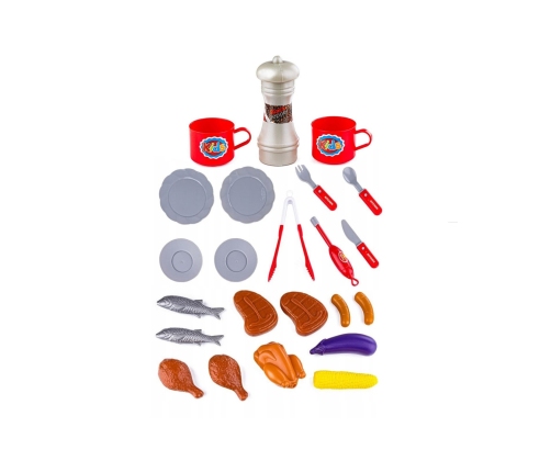 WOOPIE Grill dla Dzieci ze Światłem i Dźwiękiem + Akc.