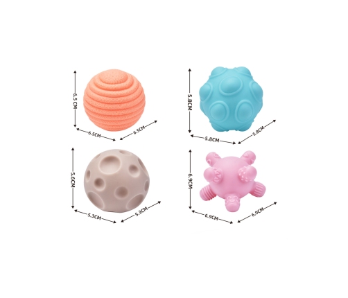 WOOPIE BABY Elastyczna Kostka Sensoryczna Sorter dla Dzieci Zwariowane Kształty 5 el.