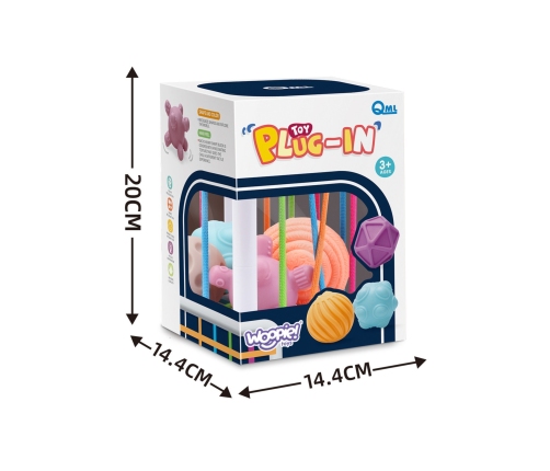 WOOPIE BABY Elastyczna Kostka Sensoryczna Sorter dla Dzieci Zwariowane Kształty 5 el.