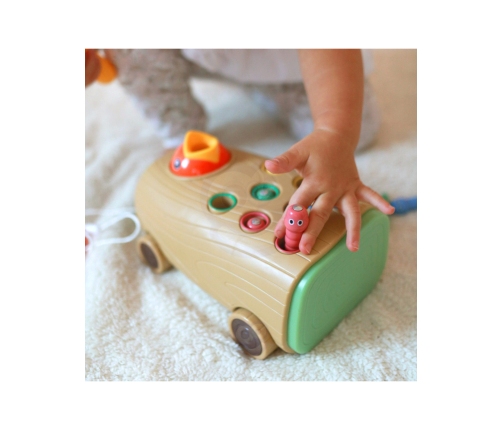 WOOPIE Gra Zręcznościowa Dzięcioł Wbijak Robaków 3w1 Wózek Ciągacz dla Niemowląt