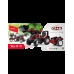 FALK Traktor Valtra Bordowy na Pedały z Przyczepką i Łyżką od 3 Lat