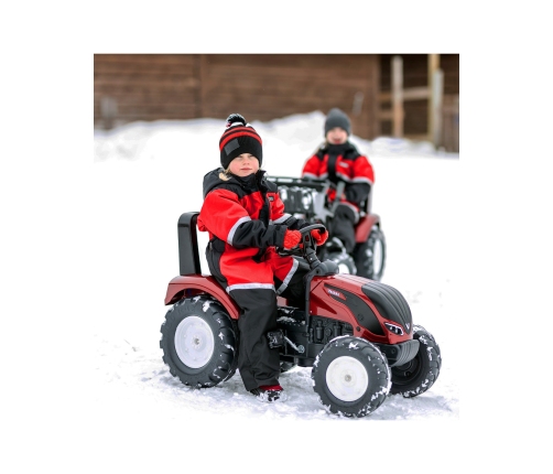 Трактор с педалями с прицепом FALK Valtra S4 Bordo