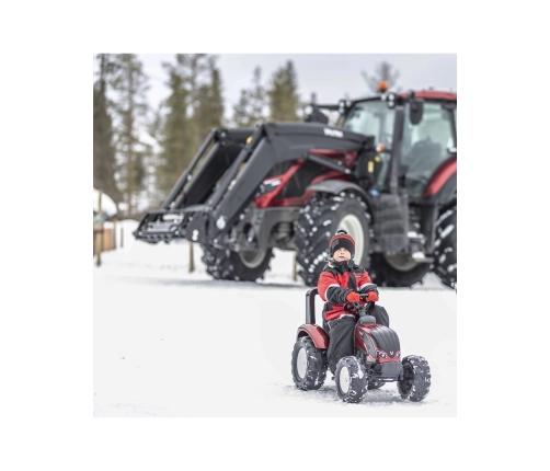 Трактор с педалями с прицепом FALK Valtra S4 Bordo