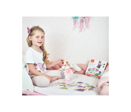 VIGA Drewniana Układanka Magnetyczna Ubieranka Edukacyjna