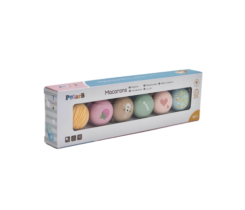 VIGA PolarB Drewniane Ciastka Ciasteczka Cukiernia Zestaw Makaroników