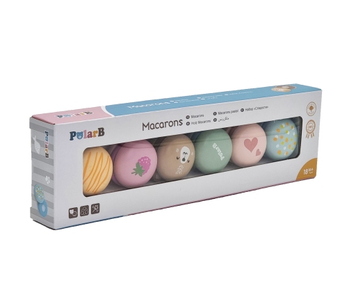 VIGA PolarB Drewniane Ciastka Ciasteczka Cukiernia Zestaw Makaroników