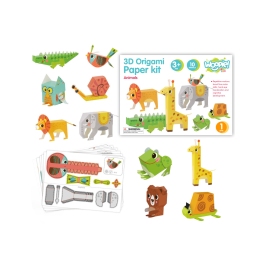 WOOPIE ART&FUN Zestaw Kreatywny Origami 3D Zrób to Sam 10 Zwierzaków