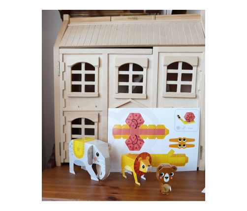 WOOPIE ART&FUN Zestaw Kreatywny Origami 3D Zrób to Sam 10 Zwierzaków