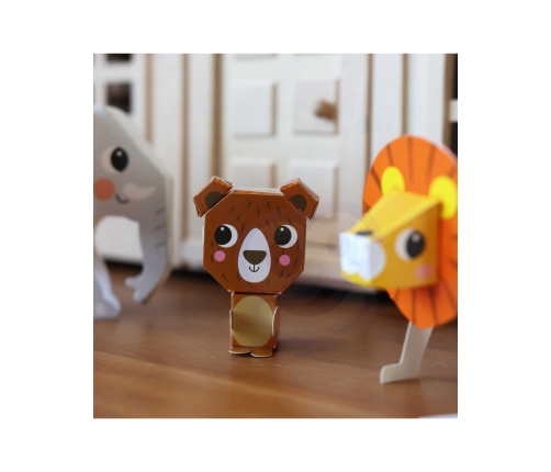 WOOPIE ART&FUN Zestaw Kreatywny Origami 3D Zrób to Sam 10 Zwierzaków