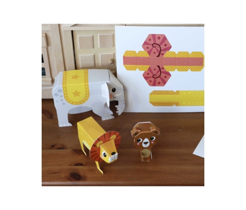 WOOPIE ART&FUN Zestaw Kreatywny Origami 3D Zrób to Sam 10 Zwierzaków