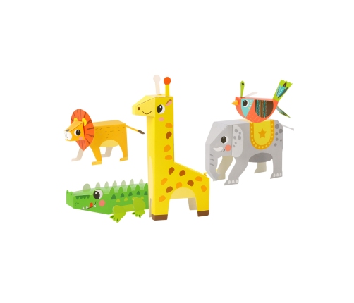 WOOPIE ART&FUN Zestaw Kreatywny Origami 3D Zrób to Sam 10 Zwierzaków