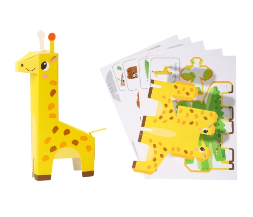 WOOPIE ART&FUN Zestaw Kreatywny Origami 3D Zrób to Sam 10 Zwierzaków