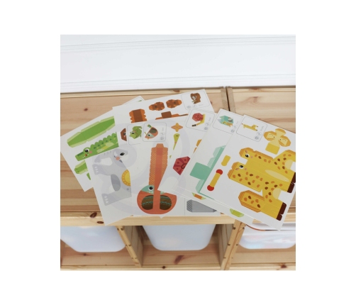 WOOPIE ART&FUN Zestaw Kreatywny Origami 3D Zrób to Sam 10 Zwierzaków