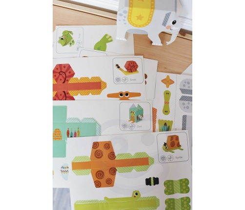 WOOPIE ART&FUN Zestaw Kreatywny Origami 3D Zrób to Sam 10 Zwierzaków