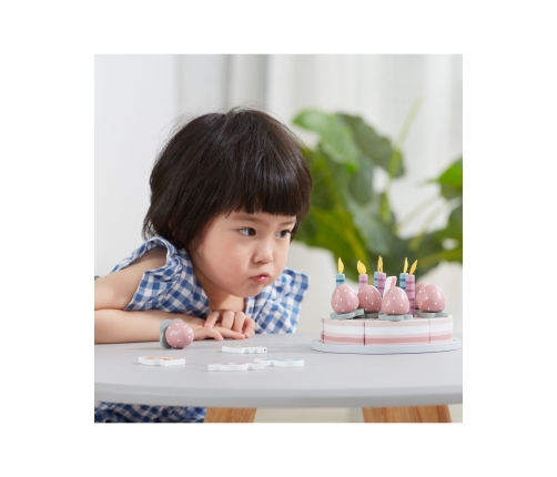 VIGA PolarB Drewniane Ciasto Tort Urodzinowy do Krojenia