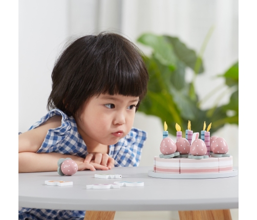 VIGA PolarB Drewniane Ciasto Tort Urodzinowy do Krojenia