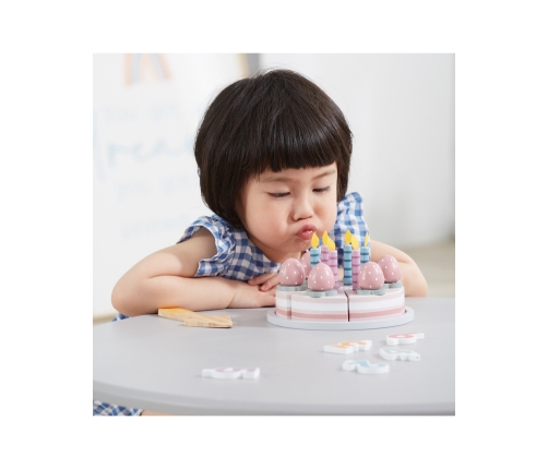 VIGA PolarB Drewniane Ciasto Tort Urodzinowy do Krojenia