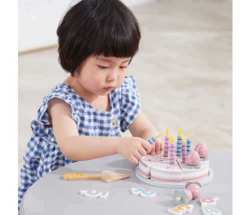 VIGA PolarB Drewniane Ciasto Tort Urodzinowy do Krojenia