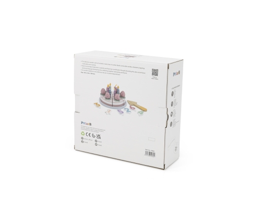 VIGA PolarB Drewniane Ciasto Tort Urodzinowy do Krojenia