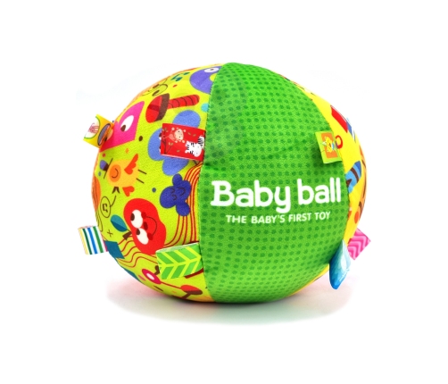 WOOPIE BABY Miękka Sensoryczna Piłka Pani Metka z Wszywkami dla Malucha + Dźwięk