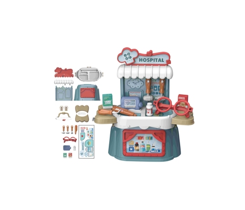 WOOPIE Zestaw Małego Lekarza Walizka 3w1 Torba 21 el.