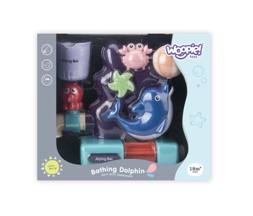 WOOPIE BABY Zabawka Wodna do Kąpieli Delfinek + Kubeczek
