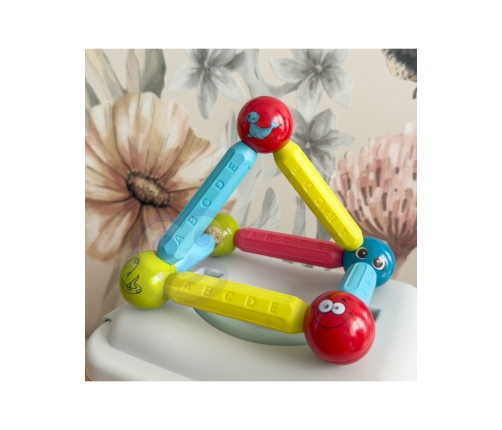 WOOPIE Magnetyczne Klocki Konstrukcyjne Edukacyjne 76 el.