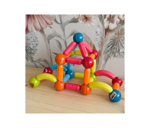 WOOPIE Magnetyczne Klocki Konstrukcyjne Edukacyjne 128 el.