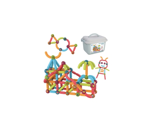 WOOPIE Magnetyczne Klocki Konstrukcyjne Edukacyjne 128 el.