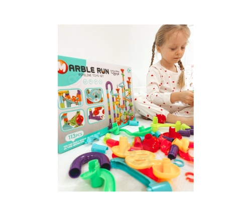 WOOPIE Kulodrom Tor Kulkowy Zestaw Spirala 113 el.