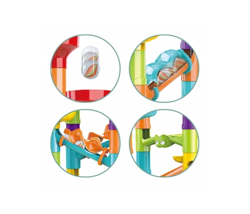 WOOPIE Kulodrom Tor Kulkowy Zestaw Spirala 113 el.