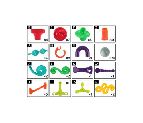 WOOPIE Kulodrom Tor Kulkowy Zestaw Spirala 113 el.