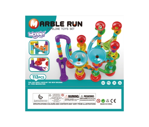 WOOPIE Kulodrom Tor Kulkowy Zestaw Spirala 113 el.