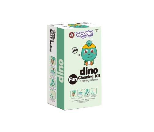 WOOPIE Interaktywny Odkurzacz Dino 3w1 Funkcja Ssania Światło Dźwięk