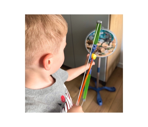 WOOPIE Zestaw Małego Łucznika Dinozaury Łuk Strzały Tarcza 32 el.